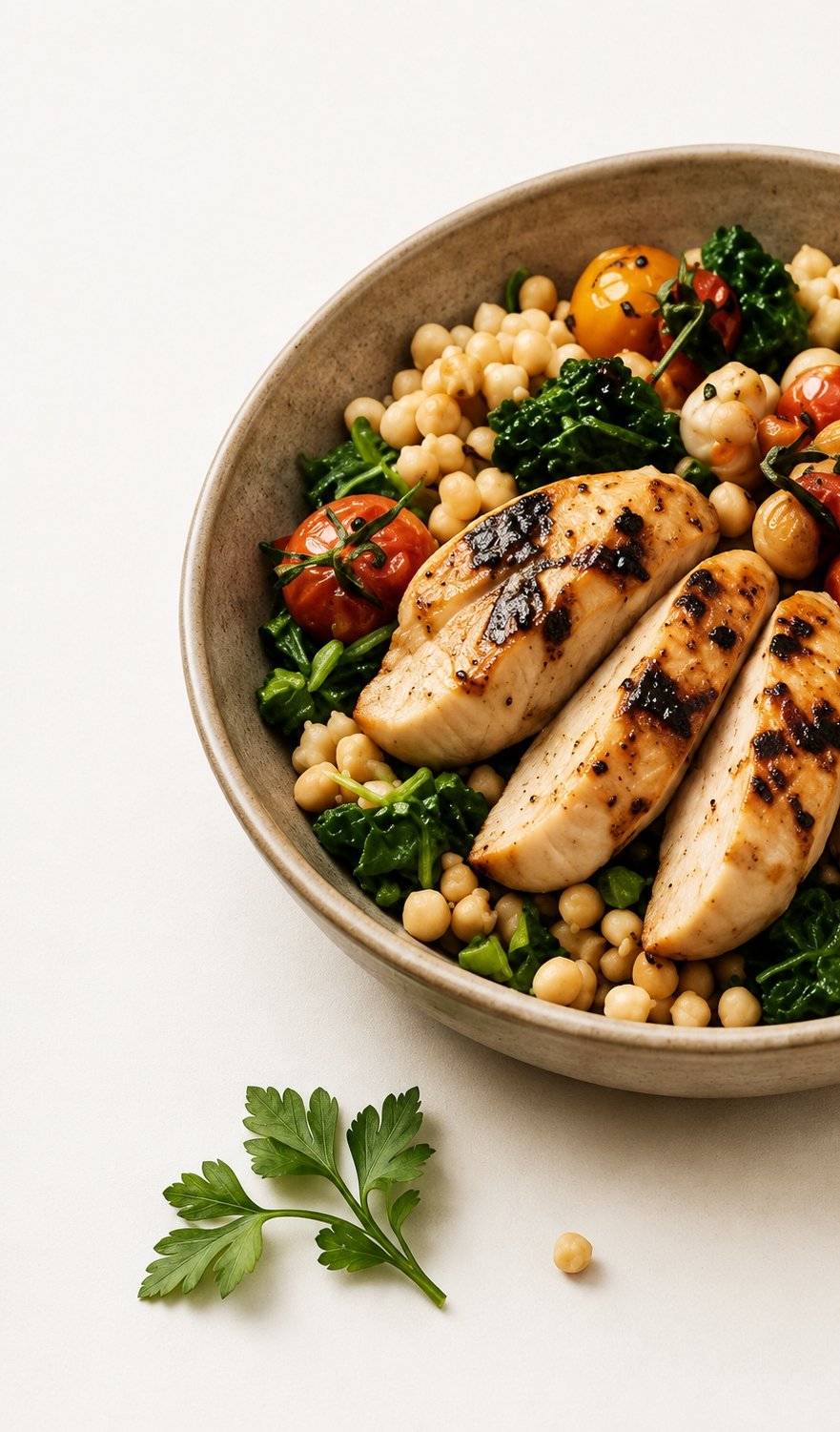 Lemon-Herb Grilled Chicken & Coconut Veg Rice