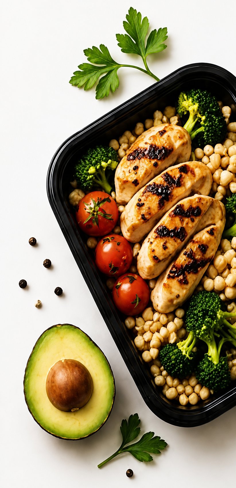 Double Chicken Breast with Brown Rice & Broccoli